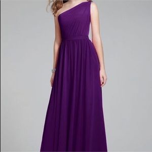 Alfred Angelo GRAPE one shoulder evening gown